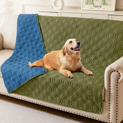 Vista 102 de hyha - Manta impermeable para cama de perro, mantas suaves para mascotas, funda impermeable para sofá para perros, fundas reversibles lavables