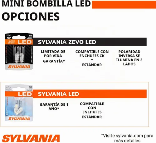 Vista 3 de Bombilla de LED ámbar 1156 (2 unidades), 3157, Ambar