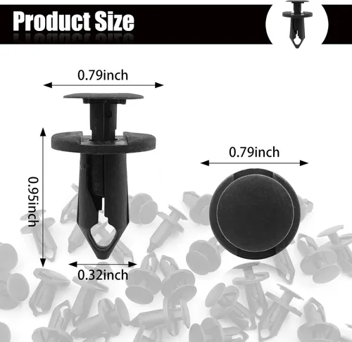 Vista 2 de 20 clips de empuje de remaches para guardabarros, remaches de cuerpo ATV compatibles con Honda Ranger RZR 800 900 Sportsman XP 850 Suzuki Kawasaki