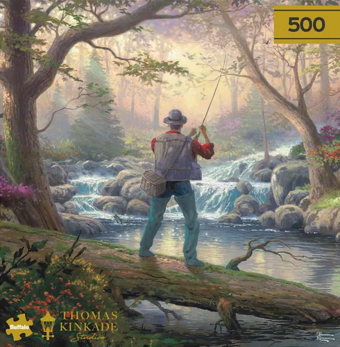 Vista 2 de Buffalo Games - Thomas Kinkade It Doesn't Get - Rompecabezas de 500 piezas para adultos Officially Licensed, Recycled Board, Finished Size 21.25 x
