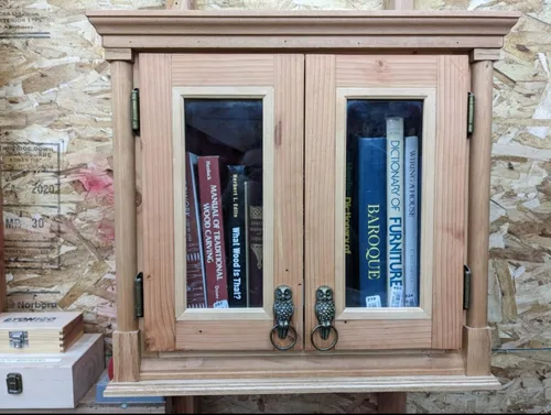Vista 6 de Bisagras de latón antiguas para puerta de gabinete de cocina, paquete de 8 (4 pares) 1/2" Bisagra de superposición parcial de cierre automático