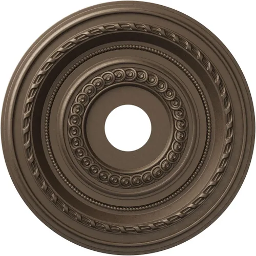 Vista 89 de Ekena Millwork CMP10CO Cole Medallón de techo de PVC termoformado (se adapta a toldos de hasta 4 1/4"), 10 "OD x 3 1/2" ID x 3/4" P