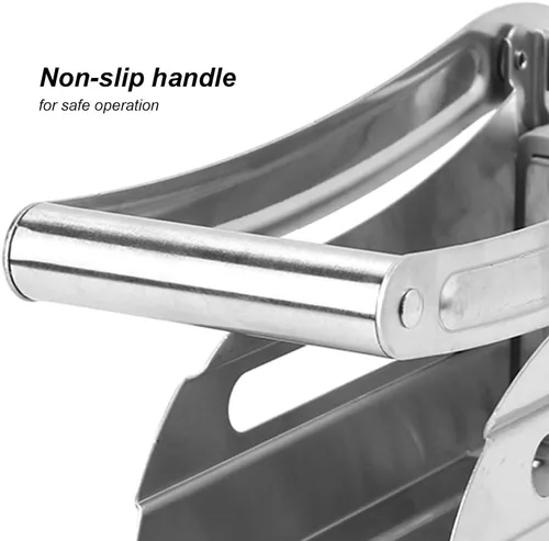 Vista 6 de Cortador de papas fritas Cuchillas de acero inoxidable Cortador manual de verduras para papas, zanahorias, pepinos, máquina de corte de papas