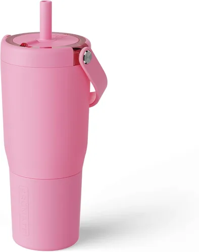 Vista 39 de BrüMate Resa - Vaso de viaje 100% a prueba de fugas de 25 onzas con asa y pajilla, popote SoftSip flexible, funda de silicona para mayor