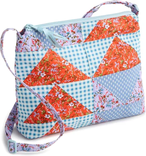 Vista 13 de Vera Bradley Bolso cruzado hipster de algodón de primera calidad con cremallera original para mujer Moonless Night
