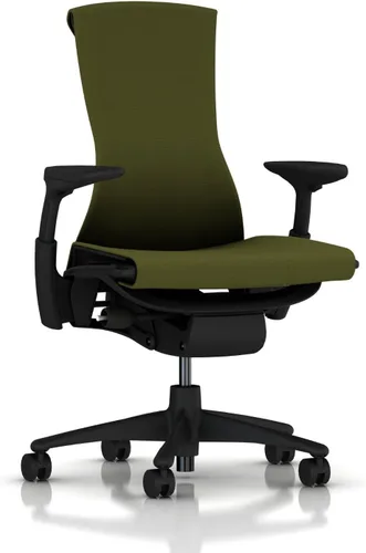 Vista 8 de Herman Miller Embody Silla Ergonómica de Oficina Brazos Totalmente Ajustables y Ruedas para Alfombra Negro Balance