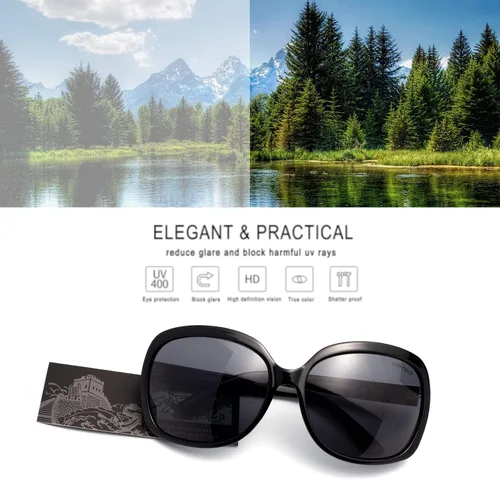 Vista 5 de LianSan Lsp301 lentes de sol extra grandes, polarizadas, para mujer