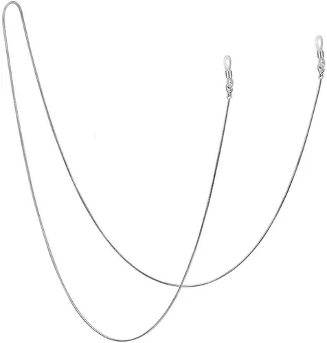 Vista 9 de Jmkcoz Cadena Portagafas de Acero Inoxidable 80cm Cadena Collar para Gafas Negro