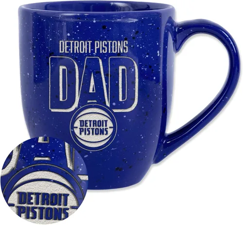 Vista 66 de Rico Industries NBA 16 oz Team Color Laser Engraved Speckled Ceramic Coffee Mug 3-Color del