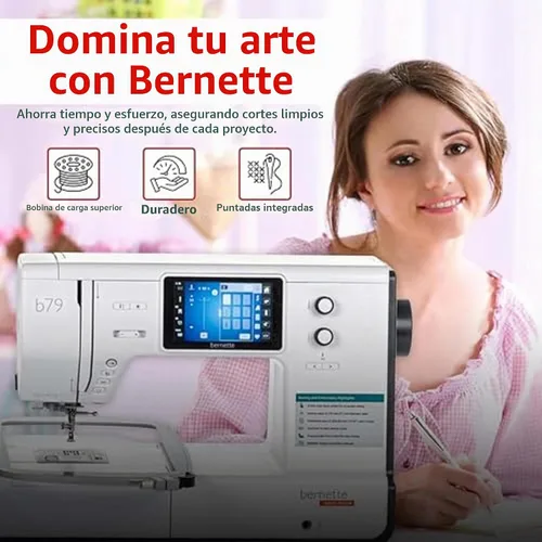 Vista 4 de Bernette Paquete de máquina de coser y bordar B79 con paquete de software avanzado