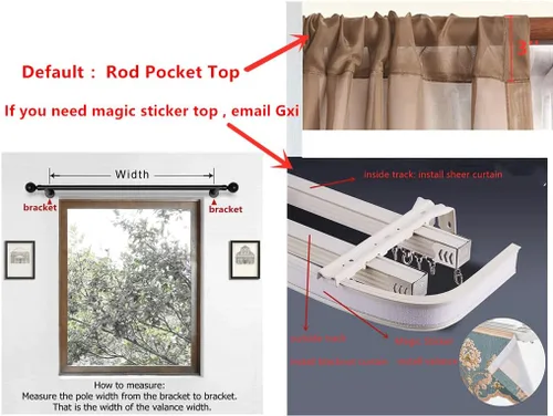 Vista 9 de Gxi Cenefa de cortina de terciopelo beige burdeos para ventanas de cocina, cenefas de cascada de terciopelo, cortinas de ventana para sala de estar