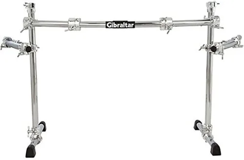Vista 2 de Gibraltar GCS300C Chrome Series Rack curvo de 46 pulgadas con abrazaderas T de liberación rápida y RMAAs