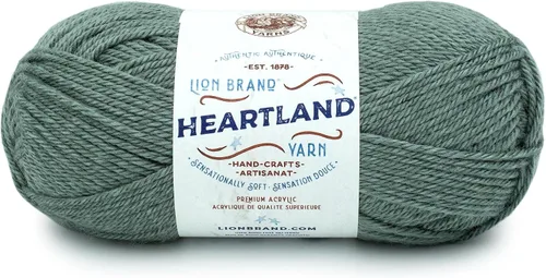 Vista 66 de Lion Brand Yarn Heartland Yarn, Hilo de Peso Medio para Tejer, Ganchillo y Manualidades, 1 Paquete, Great Smoky Mountains Grandes Montañas Humeantes