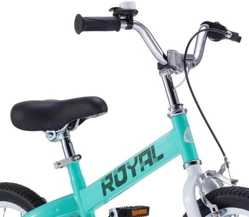 Vista 4 de Royalbaby Bicicleta Cubetube para niños de 3 a 9 años, bicicleta para niños pequeños de 12, 14, 16, 18 y 20 pulgadas, con ruedas de entrenamiento