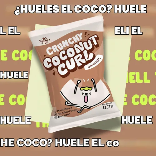 Vista 4 de COCOCURL Chips de Coco Crujientes Originales Artesanales – Aperitivo Saludable Sin Azúcar, A Base de Plantas, Sin Gluten, Coco Suavemente Tostado