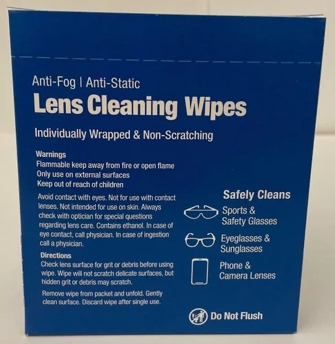 Vista 8 de PhysiciansCare - Toallitas antiempañantes y antiestáticas para lentes, 50