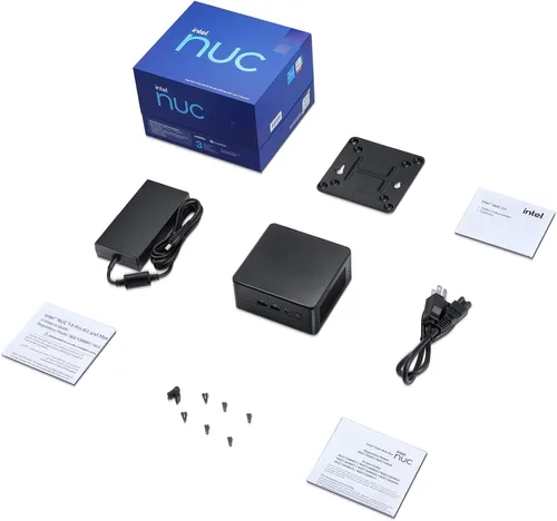 Vista 8 de Intel NUC 13 Pro, NUC13ANHi7 Home & Business Desktop Mini PC Barebone, procesador Core i7-1360P (12 núcleos y 5.0 GHz), gráficos Intel Iris Xe, 16