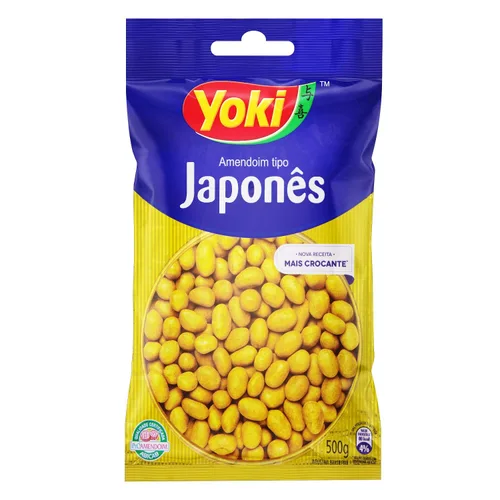 Vista 3 de Yoki - Cacahuetes japoneses - 17.6oz (PACK DE 02) Amedoim Japonês - 17.64 oz