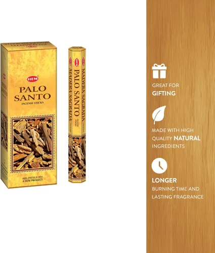 Vista 3 de HEM Varitas de incienso 120 Pack a granel – Palo Santo (6 x 20) Adecuado para fragancias caseras e incienso.