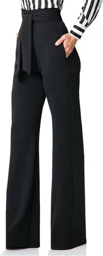 Vista 3 de Molisry - Pantalones de trabajo largos con cinturón para mujer