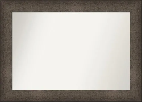 Vista 534 de Amanti Art Espejo de pared personalizado no biselado (25 x 25 pulgadas), marco de bronce acentuado, varios tamaños personalizados, espejo de baño