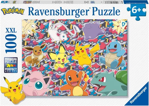 Vista 5 de Rompecabezas de Ravensburger Pokémon para niños a partir de 6 años - XXL 100 piezas - Juguetes de Pikachu