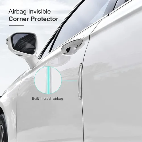 Vista 6 de Parachoques transparentes para muebles, parachoques de goma autoadhesivos, protectores de pared para topes de puerta, tira de silicona para cajones