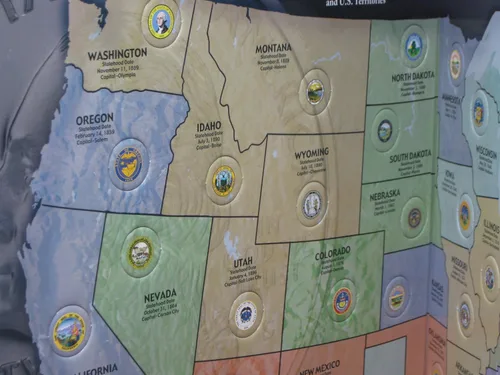 Vista 3 de HE Harris Mapa de coleccionista del Barrio Estatal de EE. UU