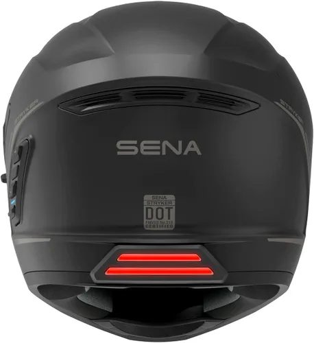 Vista 8 de Casco integral inteligente Sena Stryker con malla integrada y comunicaciones Bluetooth, luz trasera LED y sonido de Harman Kardon, DOT