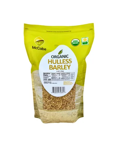 Vista 3 de McCabe Cebada perlada orgánica para bebé, grano de cebada perlada, certificado USDA y CCOF, producto de Estados Unidos, 3 libras (48 onzas)
