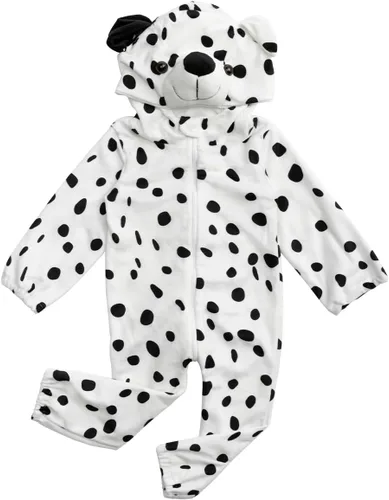 Vista 5 de HollyHOME Mameluco para bebé, disfraz de cachorro de dálmatas, disfraz de cosplay – Mono de una pieza para perro pequeño