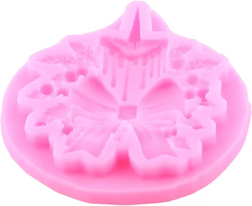 Vista 7 de Mujiang Moldes de silicona para lámpara de calle, moldes de flores de Pascua de Navidad para decoración de pasteles, decoración de cupcakes