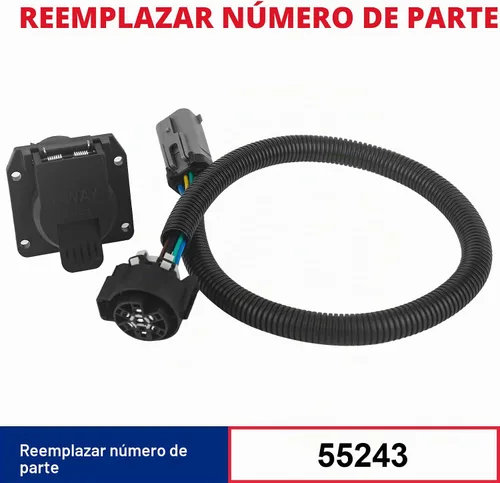 Vista 2 de 55243 Arnés de cableado de remolque de 7 pines con conector