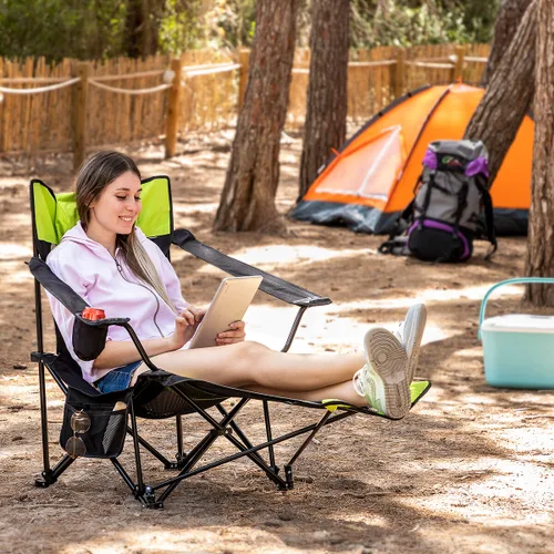 Vista 2 de Silla Tumbona Plegable de Camping Kampfort InnovaGoods