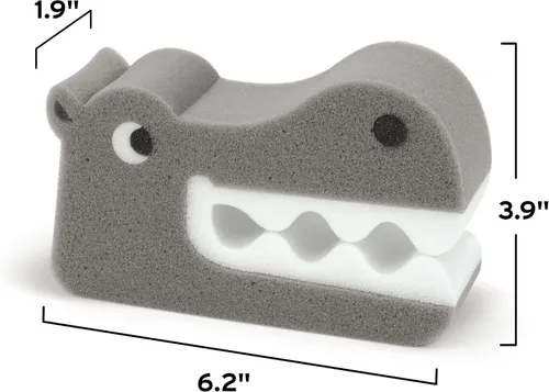 Vista 3 de Genuine Fred Mordedores de baño, esponja de baño para niños, hipopótamo