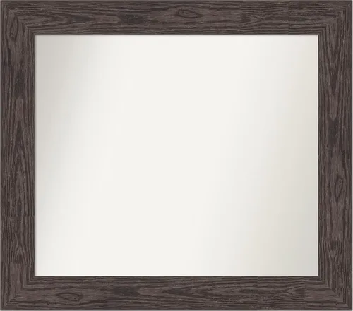 Vista 231 de Amanti Art Espejo personalizado, espejo de baño negro puente, espejo de pared o espejo de tocador de baño sobre el fregadero (26 x 26 pulgadas)