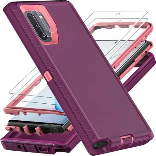 Vista 7 de YKHJKLEC Solo funda para Samsung Galaxy Note 10, no compatible con Galaxy Note 10 Plus, con 2 piezas