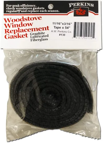 Vista 2 de Fireplace AWP130 Junta adhesiva autoadhesiva Estufa de pellets de madera Ventana Puerta de vidrio Cinta negra