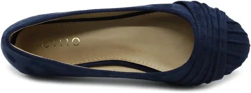Vista 6 de Ollio - Zapatillas de mujer con piel sintética plisada de color Muliti
