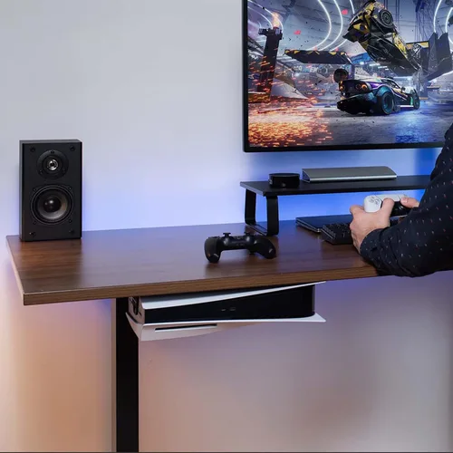 Vista 9 de VIVO Soporte de pared 2 en 1 y debajo del escritorio diseñado para consola de juegos PS5 Playstation 5 Standard y edición digital pantalla de pared