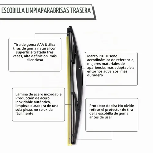 Vista 5 de Limpiaparabrisas trasero para Subaru Forester 06-20 Outback Impreza