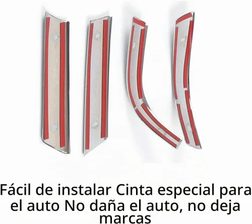 Vista 6 de Accesorios de coche para Ford Explorer 2020 2021 2022 2023 Cubierta de tira de espejo retrovisor exterior (estilo fibra de carbono) ABS 4 piezas