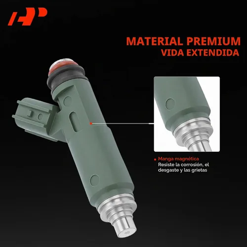 Vista 3 de A-Premium Inyectores de combustible compatibles con Toyota Corolla 2000-2004, Matrix 2003-2006, Celica, MR2 Spyder y Chevrolet Prizm & Pontiac Vibe