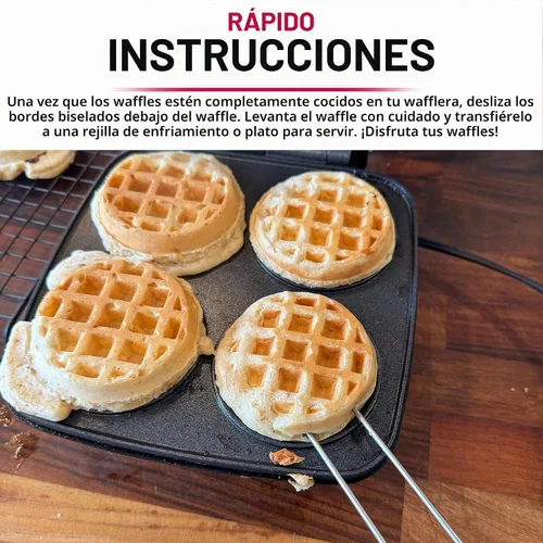 Vista 8 de Tenedor para gofres belga - Acero inoxidable, mango de silicona