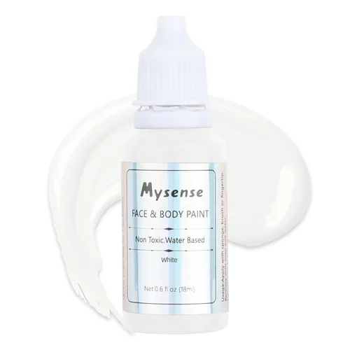 Vista 32 de Mysense Pintura corporal verde de Amazonas, maquillaje de disfraz de Gamora de la bruja Elphaba de Halloween, accesorios de atuendo del día de San