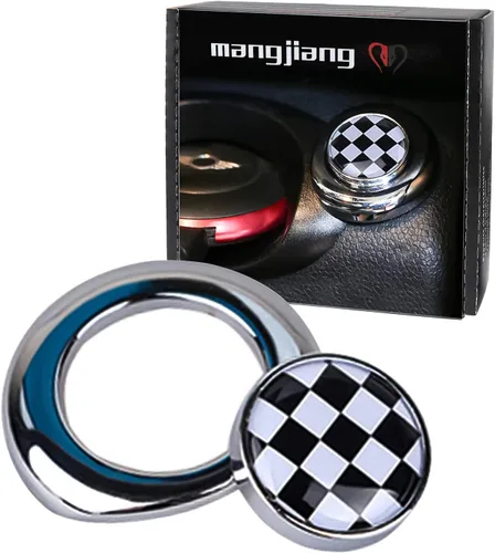 Vista 6 de Cubierta metálica para el salpicadero, botón de arranque del motor, para Mini Cooper R55 Clubman R56 Hatchback R57 Convertible R58 Coupé R59