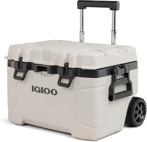 Vista 11 de Igloo Trailmate - Hielera con ruedas de 52 cuartos de galón, baúl de hielo rígido aislado, Americana