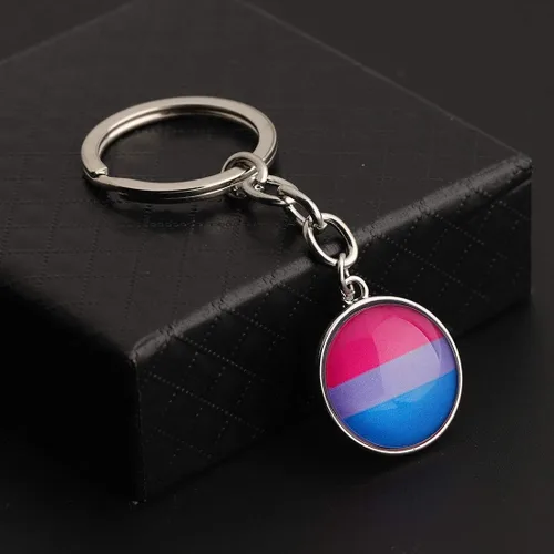 Vista 3 de CHOORO Gay Pride Gift LGBT Llavero Rainbow Pride Llavero LGBT Joyería Bisexual Regalo Orgullo Transgénero Regalo