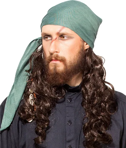 Vista 18 de ThePirateDressing Pirate Medieval Renaissance Halloween Costume Linen Triangle Bandana