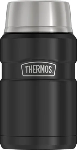 Vista 23 de THERMOS Stainless King - Tarro de alimentos aislado al vacío con cuchara, 16 onzas, verde militar mate Stainless Steel Insulated Food Container